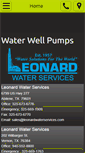 Mobile Screenshot of leonardwaterservices.com